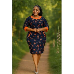 Heavy cotton body con ladies dress official/casual