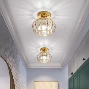 CRYSTAL SEMI-FLUSH MOUNT CEILLING LIGHT