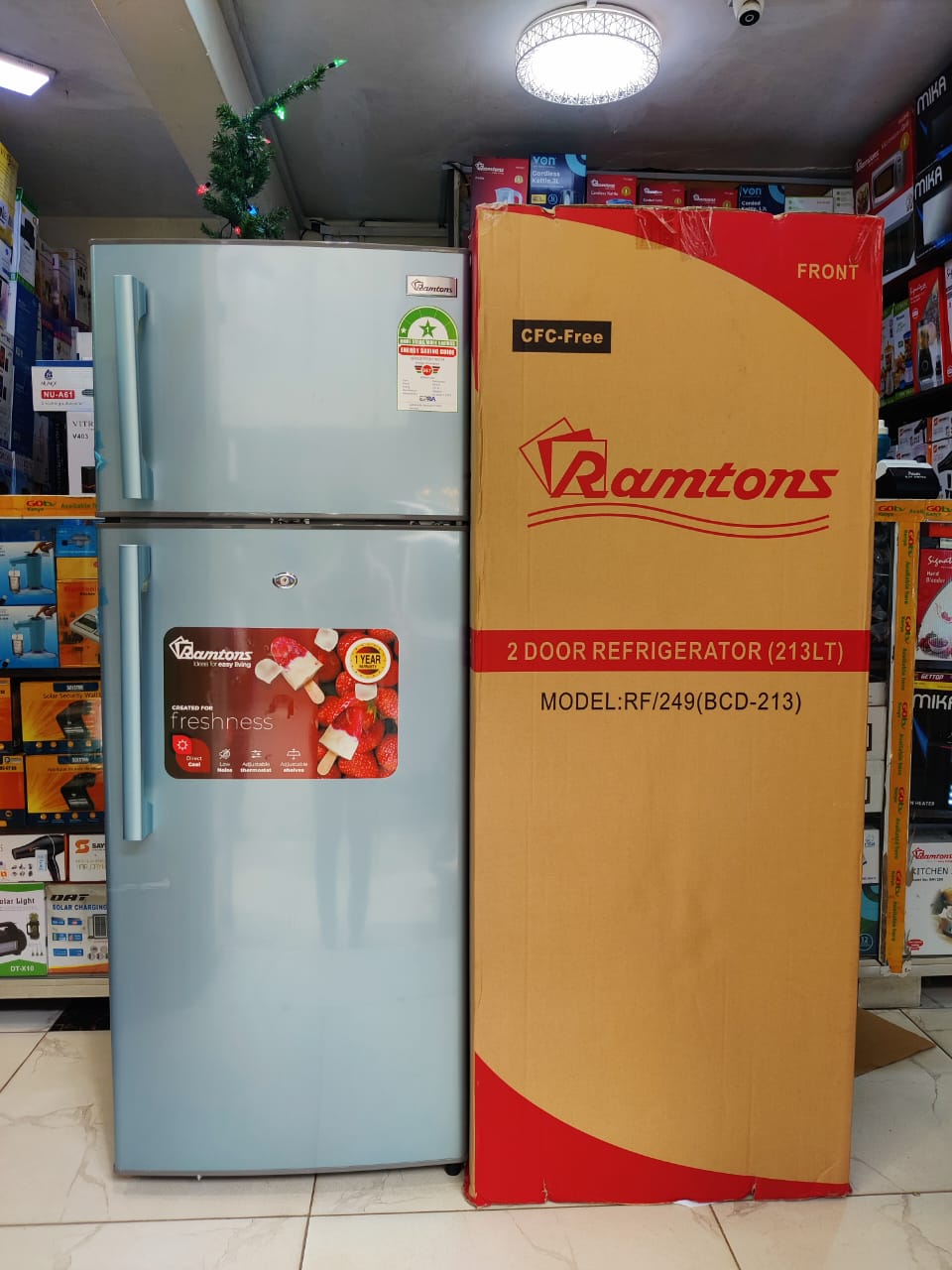 Ramtons Fridge Double Door 213Litres RF249