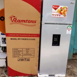Ramtons  Double Door Fridge with dispenser 213Litres RF130