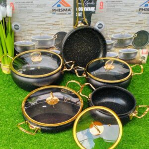 Phisma Granite Cookware Set (9 Pieces)