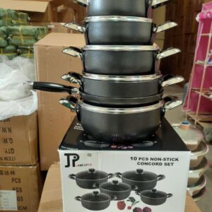 James Pot Black Cookware Set – Nonstick Elegance for Every Kitchen