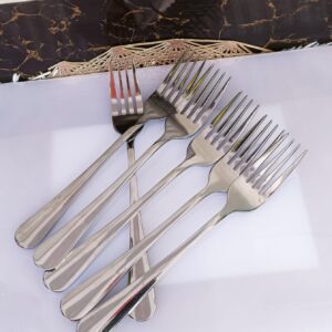 Heavy gauge stainless steel forks