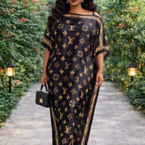 SILK DERA WITH SCARF